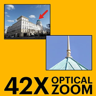 KODAK Pixpro Astro Zoom AZ426 - Digitální fotoaparát typu Bridge, 42x optický zoom, 24mm širokoúhlý záběr, 20 Mpx, 3 LCD, Full H